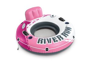 INTEX 56824EU - Schwimmring - Pink River Run 1 (Ø135 cm)  mit Rückenlehne + Getränkehalter