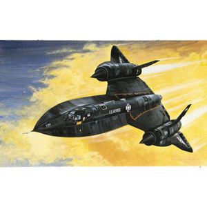 Italeri SR - 71 Blackbird, 1:72, Montagesatz, Militärflugzeug, SR - 71 Blackbird, Schwarz, 45 cm
