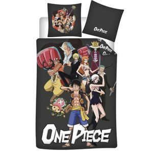 Anime One Piece Ruffy Kinder Bettwäsche Mikrofaser 2tlg Set