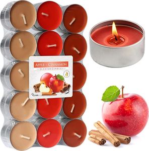 Duftende Teelichter 30 Set Zimt Apfel Duft Duftkerzen Teelicht Duftteelichter