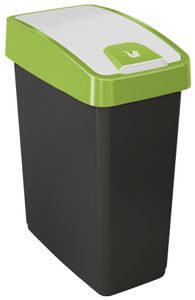 keeeper Abfalleimer "magne" 25 Liter graphite / grün