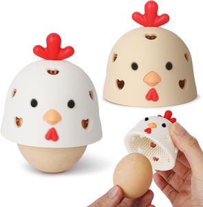 2PCS Eierbürstenreiniger, Silikon-Eierbürste für frische Eier, interessante Kükenform