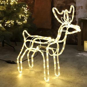 HI Weihnachtsbeleuchtung Rentier mit 120 LEDs