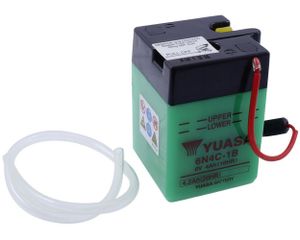 Batterie 6V 4Ah YUASA 6N4C-1B ohne Säurepack Honda CT70 Trail, XL70, XL75, XL100