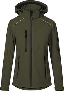 Promodoro 7865 | WomenŽs Warm Softshell Jacket Wasserdicht Winddicht - Farbe: Khaki - Größe: L