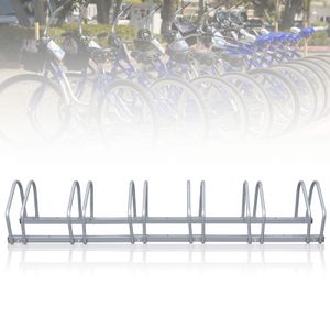 Fiqops Fahrradständer für 6 Räder 160x32x26cm verzinkt und für Wandmontage geeignet