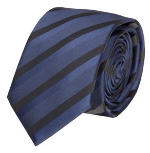 Fabio Farini Mehrere Farben Krawatte 6cm schwarz, Breite:6cm, Farbe:Blau Schwarz