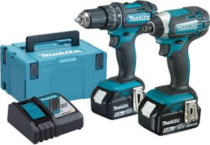Kombinovaná batériová súprava Makita DLX 2131 TJ 18 V s DHP 482 62 Nm + DTD 152 165 Nm + 2x batéria 5,0 Ah + nabíjačka + Makpac