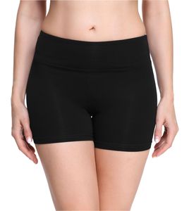 Merry Style Damen Shorts Radlerhose Unterhose Hotpants Kurze Hose Boxershorts aus Viskose MS10-284(Schwarz,S)