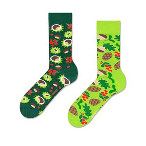 Damensocken "Im Wald", Größe 36-40, bunte Socken mit lustigem Muster
