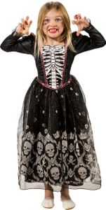 Totenkopf Kleid Halloween, Groesse:152