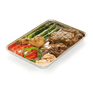 Alu Grillschale / Grillpfanne barbecook 5 Stück eckig 32x24cm