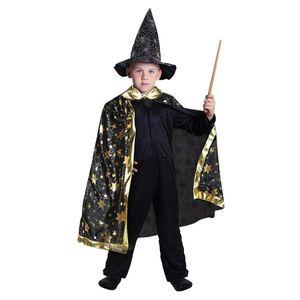Detský kostým magický plášť čierny