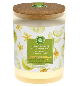 Air Wick Scented Mood Candle 185 g Medový melón a ylang-ylang s esenciálnymi olejmi