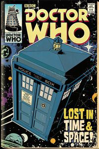 Plakat Doctor Who Tardis Comic 91,5 x 61 cm