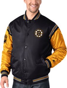 Bunda STARTER NHL Boston Bruins ENFORCER Varsity Satin - L