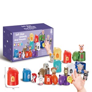 Baby Spielzeug 1 2 3 Jahr - 10PCS Tierfiguren Fingerpuppen Spielzeug | Lernspielzeug Spielzeug | Geschenk für Junge und Mädchen