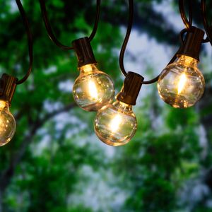 SWAREY LED Lichterkette Außen Innen Lichterketten mit 25er LED Kristallkugeln 15 Meter für Garten, Bäume, Schlafzimmer, Kinderzimmer, Hochzeiten, Partys usw. [Energieklasse A]