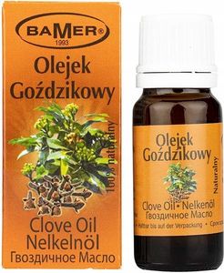 BAMER | Naturalny Olejek Eteryczny Goździkowy 7 ml – Aromaterapia, Zapach do Świec i Sauny – Idealny na Katar i Kaszel