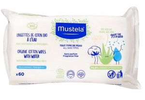 Mustela bio bebe toallitas algodon x60