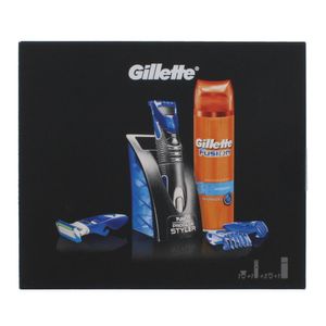 Gillette Fusion5 ProGlide 3in1 Styler Rasierer & 200 ml Gel & 3 Kämme Set