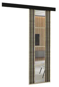 KIER FURNITURE Wandschiebetüren mit Spiegeln EMPI 70 - 76x205x1,6 cm - Sonoma Eiche