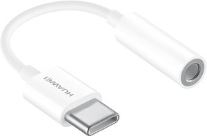 Huawei Original Adapter, Kopfhörer Adapter, USB-C zu Klinkenstecker, CM20, weiß