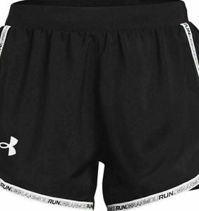 Under Armour UA W Fly By 2.0 Brand Shorts Black/White XS Laufshorts