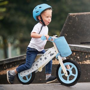 Joyz Laufrad für Kinder, 85x54 cm, Blau, aus Holz, ab 2 Jahren