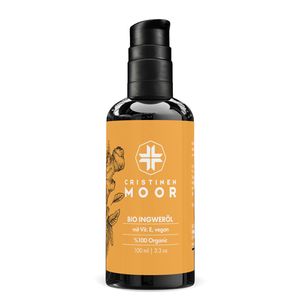 Cristinen Moor Bio Ingweröl 100 ml - Ingwerextrakt in Bio Mandelöl plus Vitamin E - e BIO-NATURKOSMETIK, Körperpflegeöl, Saunaöl Cristinen Moor Bio Ingweröl 100 ml - Ingwerextrakt in Bio Mandelöl plus Vitamin E - e BIO-NATURKOSMETIK, Körperpflegeöl, Saunaöl