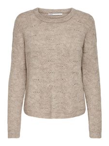 Only Damen Pullover 15234745 Taupe Gray