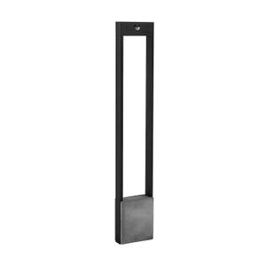 Lucande LED Beton Außenleuchte 'Tekiro' mit Bewegungsmelder (spritzwassergeschützt (Modern) in Alu aus Beton, Aluminium, inkl. Leuchtmittel - Wegeleuchte, Pollerleuchte, Wegelampe, Sockelleuchte