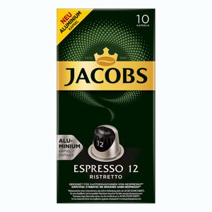JACOBS Kapseln Espresso Ristretto 100 Nespresso kompatible Kaffeekapseln
