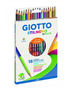 18 Farbstifte Giotto Stilnovo Bicolor