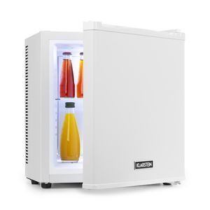 Klarstein Mini Kühlschrank für Zimmer, 13L Mini-Kühlschrank für Getränke & Kosmetik, Kleine Minibar, Kühlschrank Klein & Leise, Verstellbare Ablage, Kleiner Skincare Kühlschrank 5-15°C