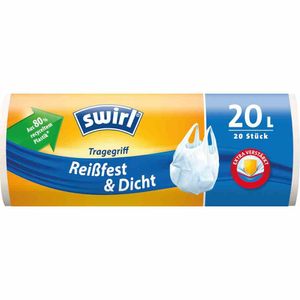 Swirl, Worki na śmieci antybakteryjne 20 l, 20 sztuk (PRODUKT Z NIEMIEC)