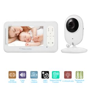 KKmoon®Babyphone mit Kamera Baby Monitor Gegensprechfunktion Digital kabellose Überwachungskamera ( Schlafmodus, Nachtsicht, Temperatursensor, Schlaflieder ,Zweiwege-Audioüberwachung，2.4 zoll ）