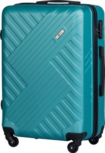 Xonic Design Reisekoffer - Hartschalen-Koffer mit 360° Leichtlauf-Rollen - hochwertiger Trolley mit Zahlenschloss in M-L-XL oder Set (Seegrün L, mittel)
