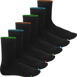 Damen und Herren Wintersocken (6 Paar) Warme Vollfrottee Socken mit Thermo Effekt - Neon Glow 43-46