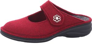Finn Comfort Brig Hausschuhe, Wollfilz, Cassis (Rot), Damen-Hausschuh, - Haus - hüttenschuhe Damen Hausschuhe, Rot