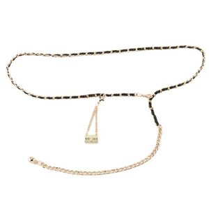 One-Loop-Taillenketten Mini Bag Metall Faux Gold All Match Bauchkette Party Körperketten für Dating-Geschenke-Golden