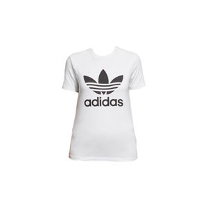 Adidas Originals Damen T-Shirt TREFOIL TEE , Größe:40, Farben:white/black