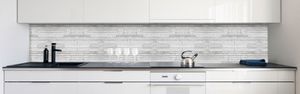 Küchenrückwand Steinschichten Grau Premium Hart-PVC 0,4 mm selbstklebend - Direkt auf die Fliesen, Größe:400 x 60 cm