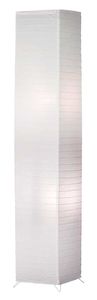 Stehlampe - Weiß - Papier - H 130 cm - mit Fußschalter