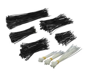 Kabelbinder Sortiment 575 teilig 100-300mm UV wetterfest schwarz weiß