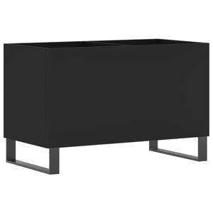 vidaXL Plattenschrank Schwarz 74,5x38x48 cm Holzwerkstoff