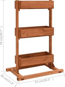 vidaXL Pflanzkübel 52x30x78 cm Tannenholz