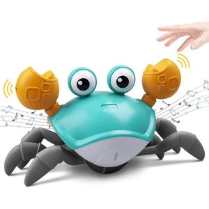 Sofistar Rýchly krab CRAWLY: Interaktívna hračka kraba s inteligentnými senzormi a hudbou