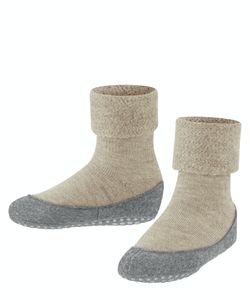 FALKE Cosyshoe Minis Kinder Socken, Größe, 27-28, Farbe, sand mel. (4651), Beige