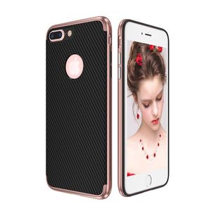 Hybrid Silikon Handy Hülle für Apple iPhone 7 Case Cover Tasche Pink